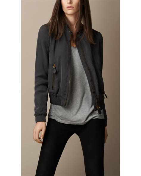 burberry leather jacket price india|Burberry lightweight jacket women.